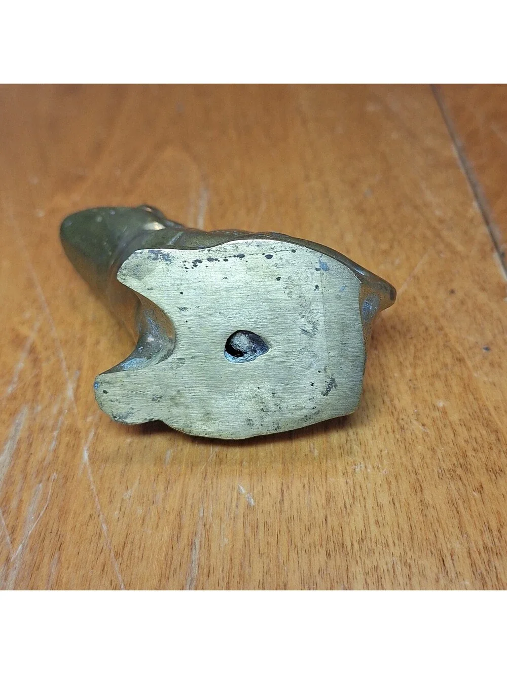 Vintage Solid Brass Frog Figurine/Paperweight 2